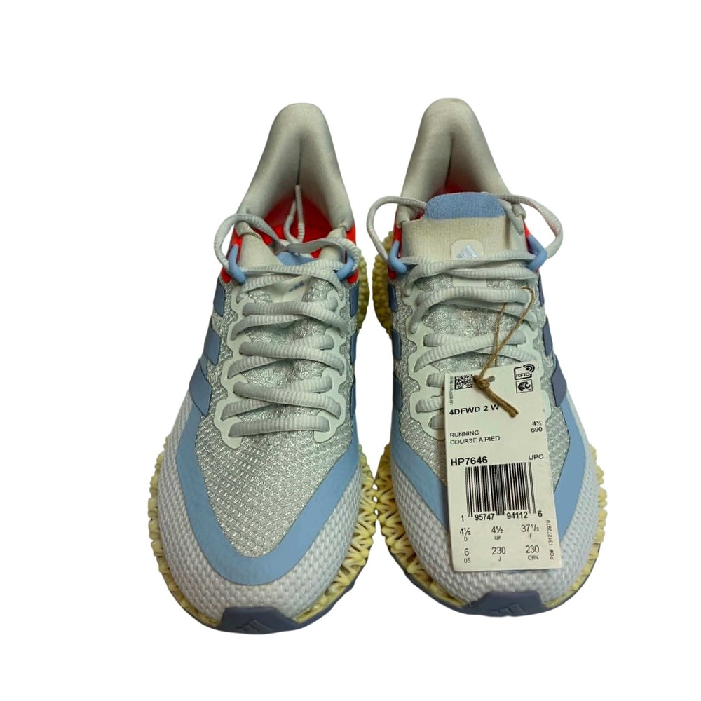 Adidas 4DFWD 2 Running Shoes Womens 6 Grey Blue 3D Midsole HP7646